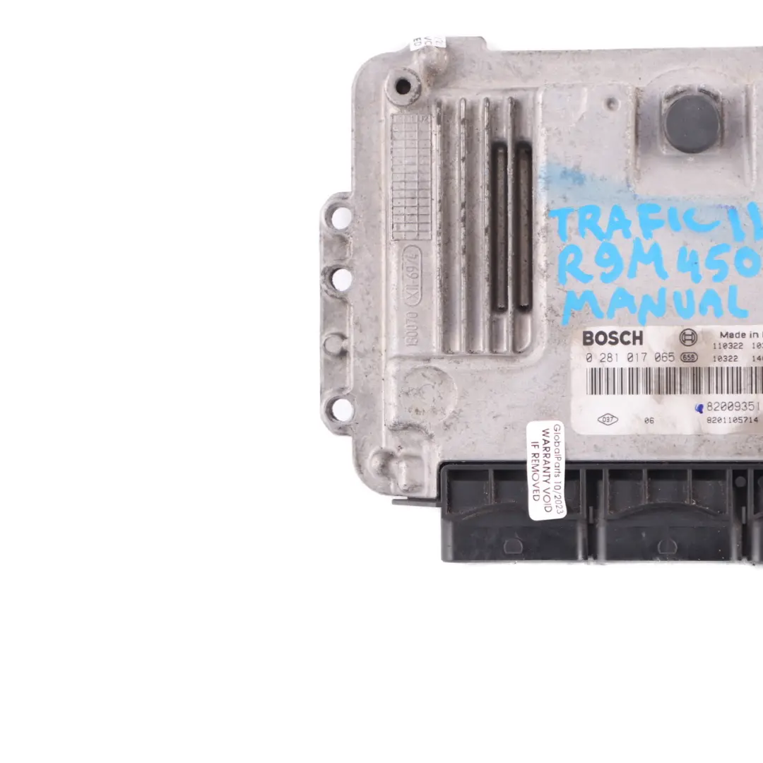 R9M 450 1.6 DCI Diesel Unidad Motor ECU Manual para Renault Trafic 3 con número de pieza 8200935115 Renault Trafic 3 R9M 450 1.6 DCI Diesel Unidad Motor ECU Manual - SKU 8200935115-1 - Número de pieza 8200935115