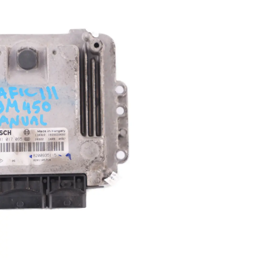 Renault Trafic 3 R9M 450 1.6 DCI Diesel Engine Unit ECU Manual - SKU 8200935115-1 - Part number 8200935115