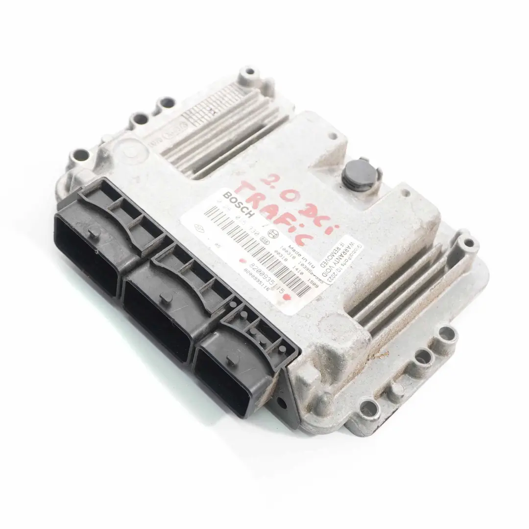 M9R 2.0 DCI Módulo Unidad Control Motor ECU Manual para Renault Trafic F83 con número de pieza 8200935115 Renault Trafic F83 M9R 2.0 DCI Módulo Unidad Control Motor ECU Manual - SKU 8200935115 - Número de pieza 8200935115