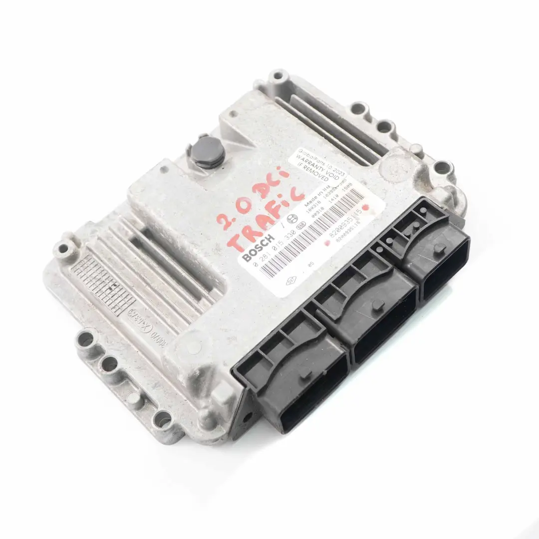 Renault Trafic F83 M9R 2.0 DCI Engine Control Unit Module ECU Manual - SKU 8200935115 - Part number 8200935115