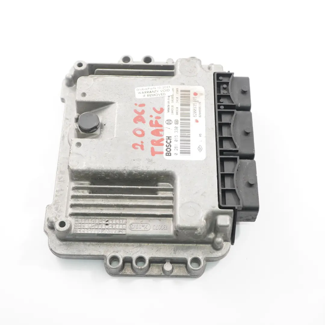M9R 2.0 DCI Module contrôle du moteur ECU Manuel pour Renault Trafic F83 à propos du numéro de pièce 8200935115 Renault Trafic F83 M9R 2.0 DCI Module contrôle du moteur ECU Manuel - SKU 8200935115 - Numéro de pièce 8200935115