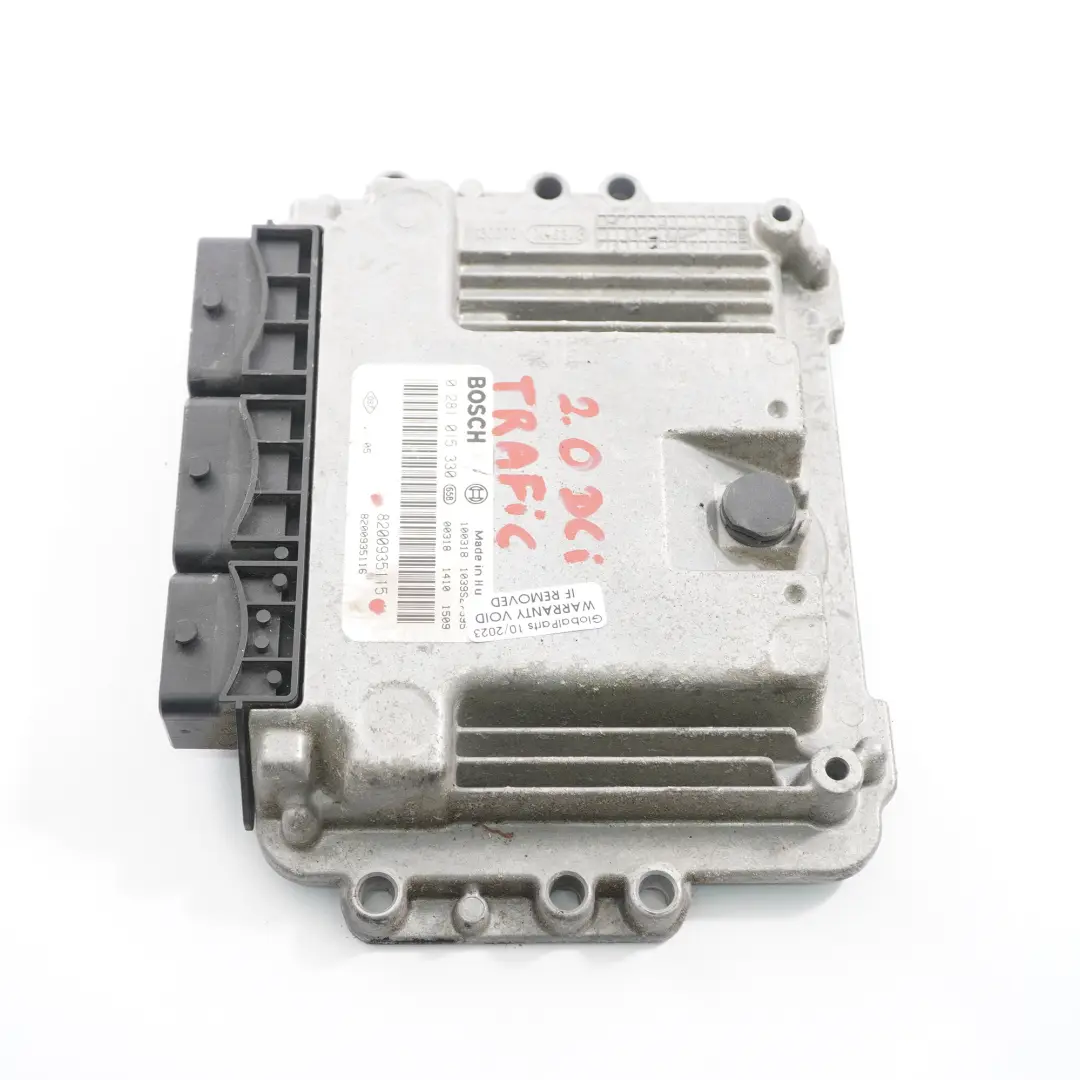M9R 2.0 DCI Module contrôle du moteur ECU Manuel pour Renault Trafic F83 à propos du numéro de pièce 8200935115 Renault Trafic F83 M9R 2.0 DCI Module contrôle du moteur ECU Manuel - SKU 8200935115 - Numéro de pièce 8200935115