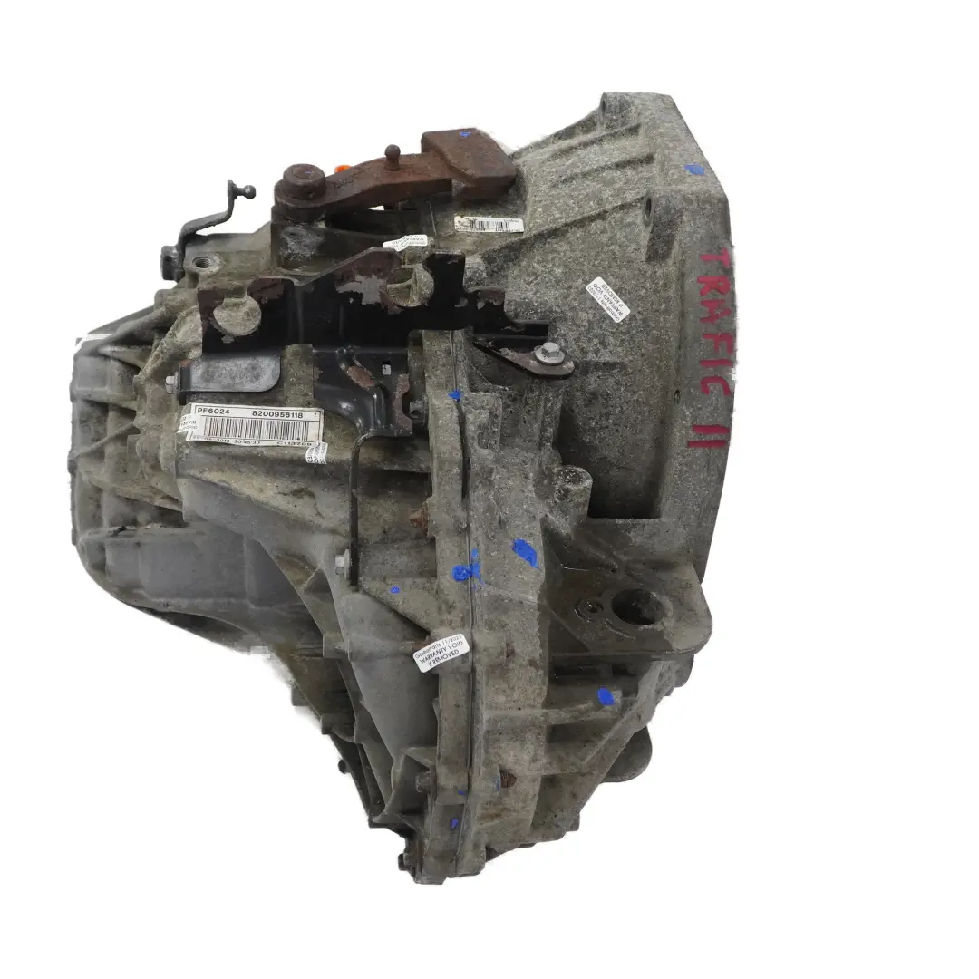 Gearbox 6 Speed PF6024 PF6 WARRANTY to Renault Trafic II Vauxhall Vivaro A Manual with Part number 8200956118 Renault Trafic II Vauxhall Vivaro A Manual Gearbox 6 Speed PF6024 PF6 WARRANTY - SKU 8200956118 - Part number 8200956118