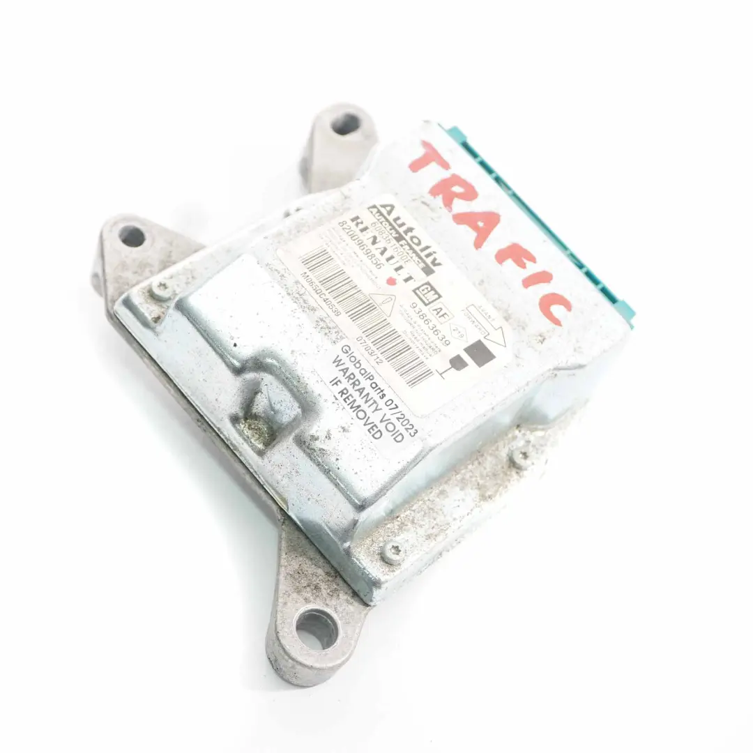 Airbag Module Control Unit ECU Car Safety Sensor to Renault Trafic II with Part number 8200969856 Renault Trafic II Airbag Module Control Unit ECU Car Safety Sensor - SKU 8200969856 - Part number 8200969856