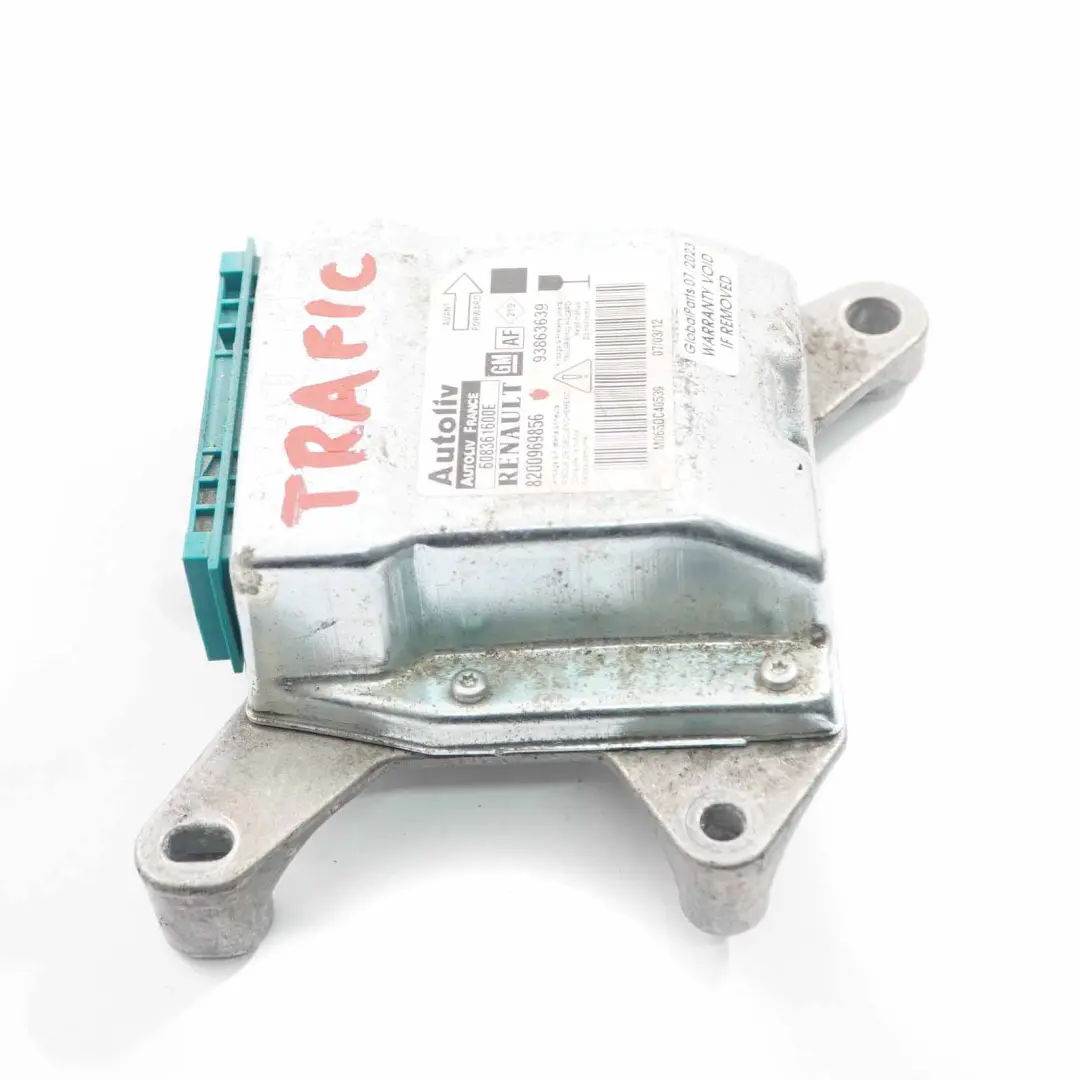 Renault Trafic II Modulo Airbag Unità di Controllo ECU Sensore - SKU 8200969856 - Numero di parte 8200969856
