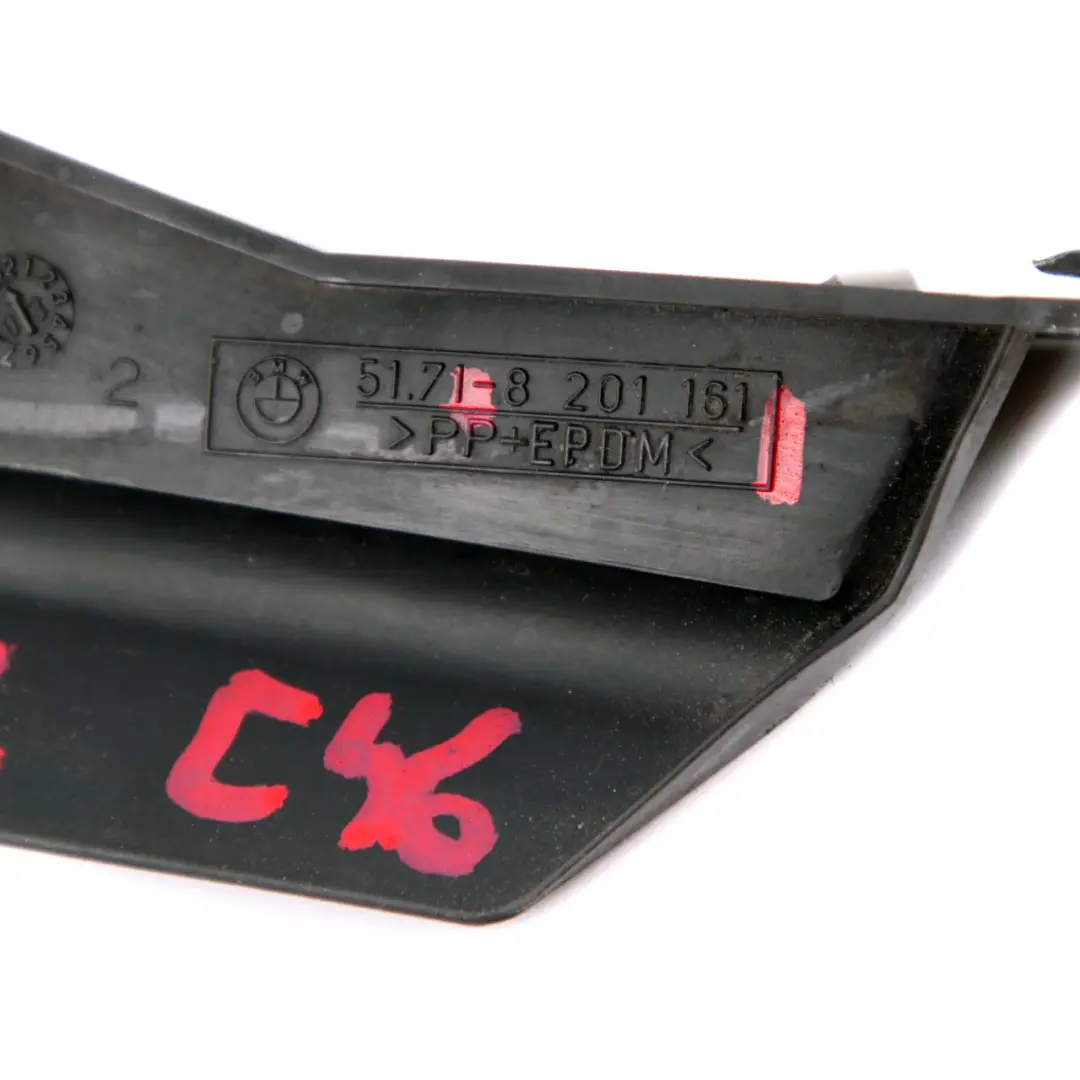 Front Slam Panel Water Cooler Radiator Cover Bracket Mount to BMW E46 with Part number 8201161 BMW E46 Front Slam Panel Water Cooler Radiator Cover Bracket Mount - SKU 8201161 - Part number 8201161