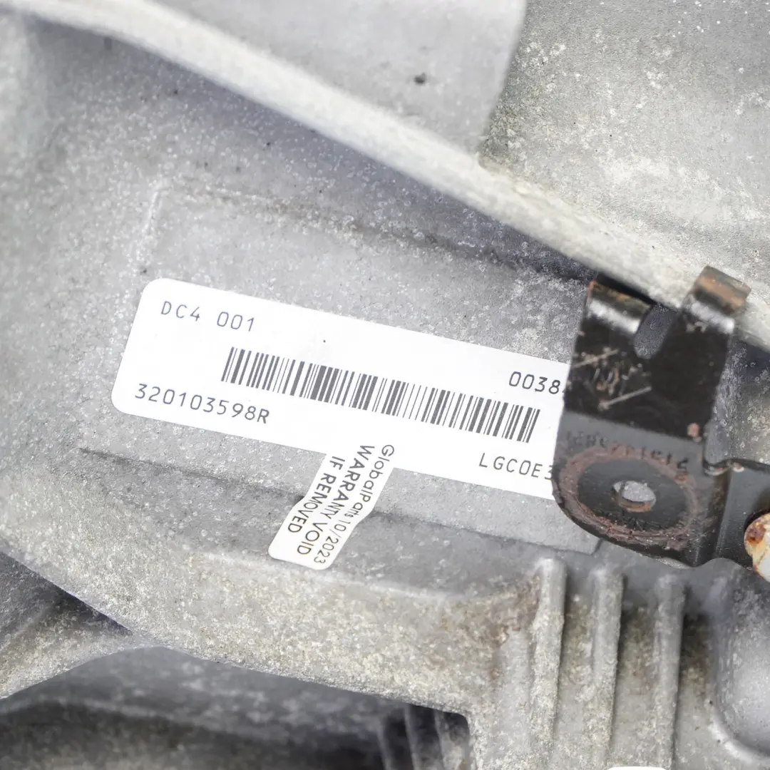 Semi Automatic Gearbox Renault Scenic 3 1.5 dCi DC4 DC4001 320103598R WARRANTY to with Part number 8201210928 Semi Automatic Gearbox Renault Scenic 3 1.5 dCi DC4 DC4001 320103598R WARRANTY - SKU 8201210928 - Part number 8201210928
