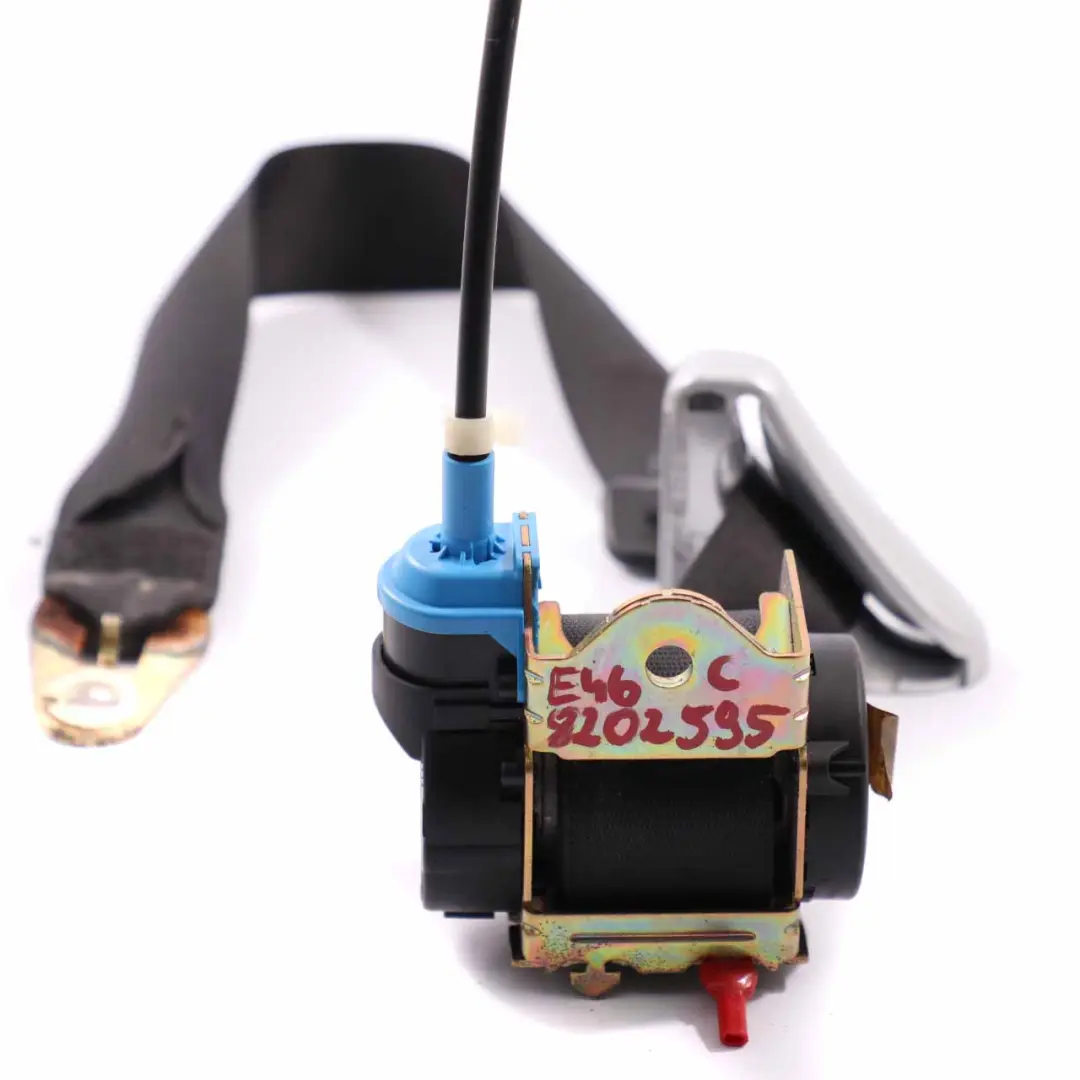 Ceinture sécurité supérieure avant pour cabriolet Noir pour BMW E46 à propos du numéro de pièce 8202595 BMW E46 Ceinture sécurité supérieure avant pour cabriolet Noir - SKU 8202595 - Numéro de pièce 8202595