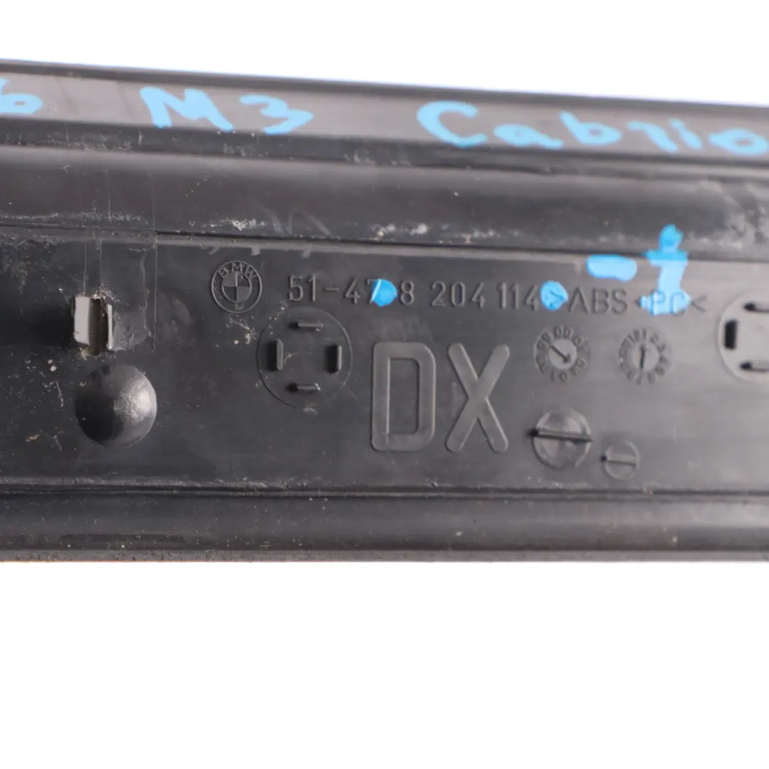 Listwa Progowa Ozdobna Prawa Prawo do BMW E46 Coupe o numerze 8204114 BMW E46 Coupe Listwa Progowa Ozdobna Prawa Prawo - SKU 8204114-1 - Numer Części 8204114