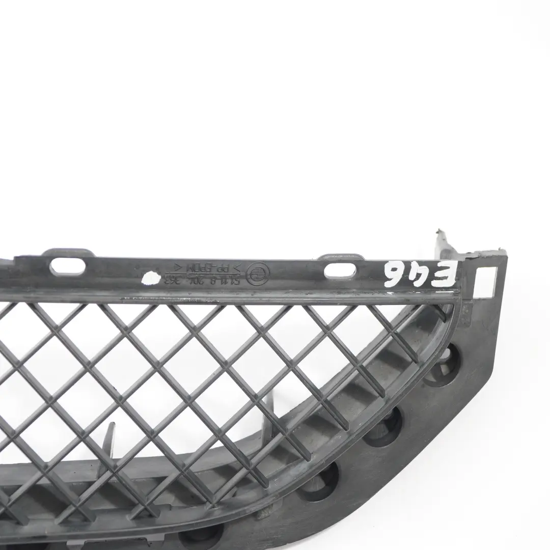 BMW E46 Rejilla Parachoques Delantero Rejilla Centro Panel - SKU 8204363 - Número de pieza 8204363