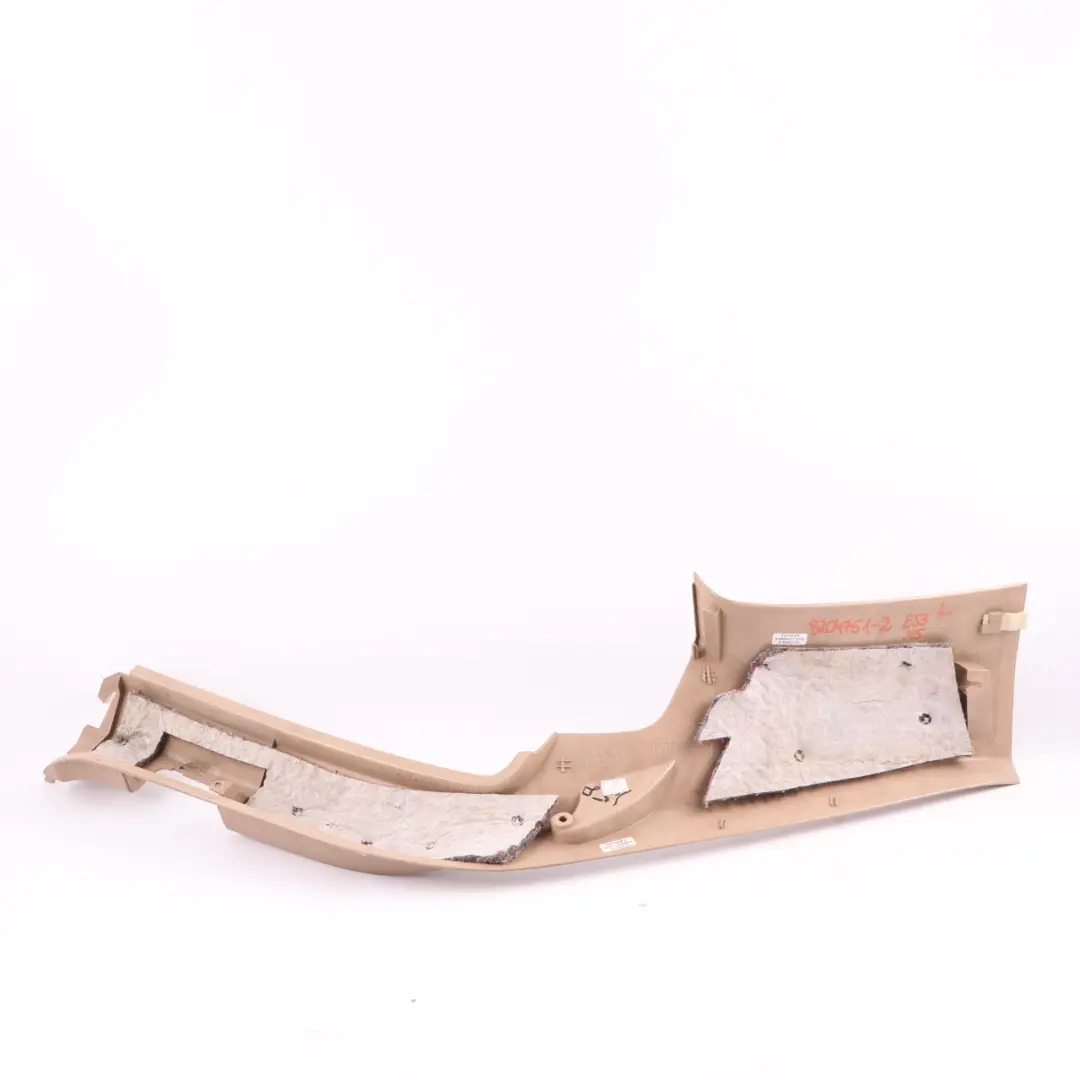 Left Trim Panel Column N/S Hellbeige 2 Beige to BMW X5 E53 Rear with Part number 8204761 BMW X5 E53 Rear Left Trim Panel Column N/S Hellbeige 2 Beige - SKU 8204761-2 - Part number 8204761