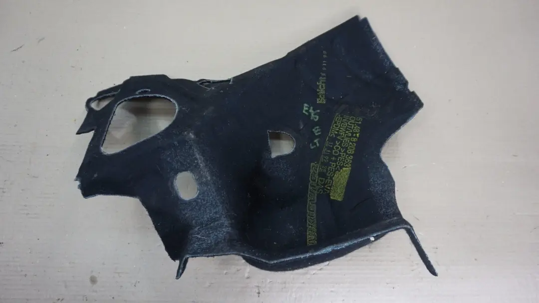 Left Wheel Housing Sound Insulation Trim Cover N/S to BMW 3 Series E46 Rear with Part number 51488208363 BMW 3 Series E46 Rear Left Wheel Housing Sound Insulation Trim Cover N/S - SKU 8208363 - Part number 51488208363