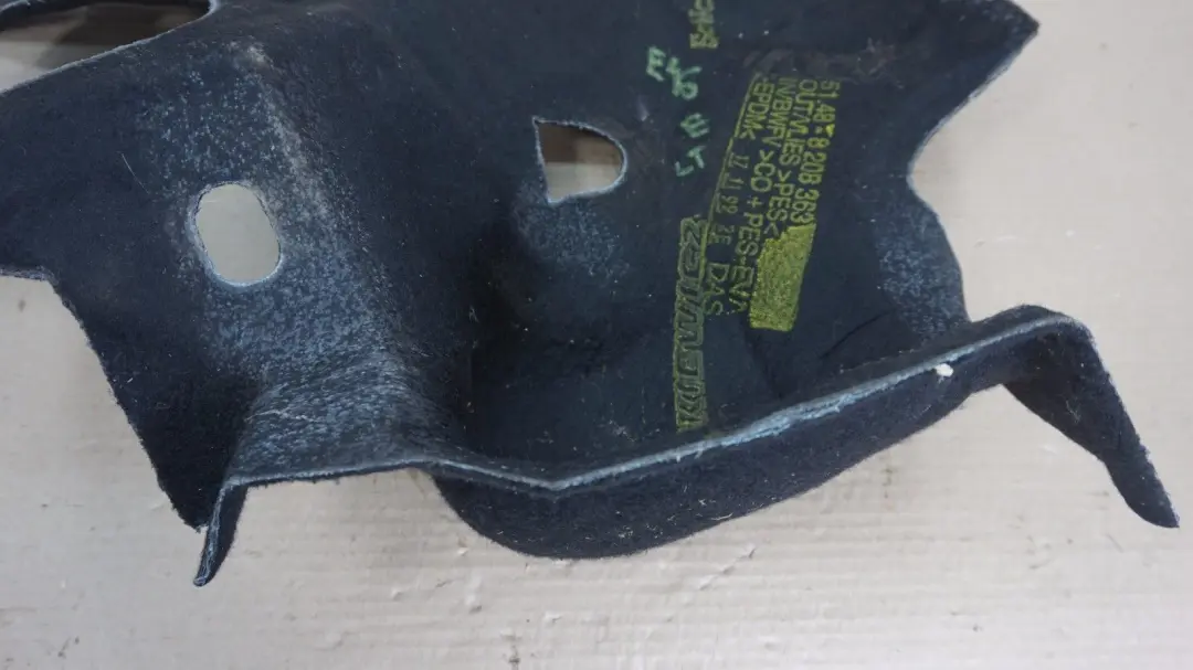 BMW E46 Izolacja wygłuszenie osłona koła lewy tył - SKU 8208363 - Numer Części 51488208363