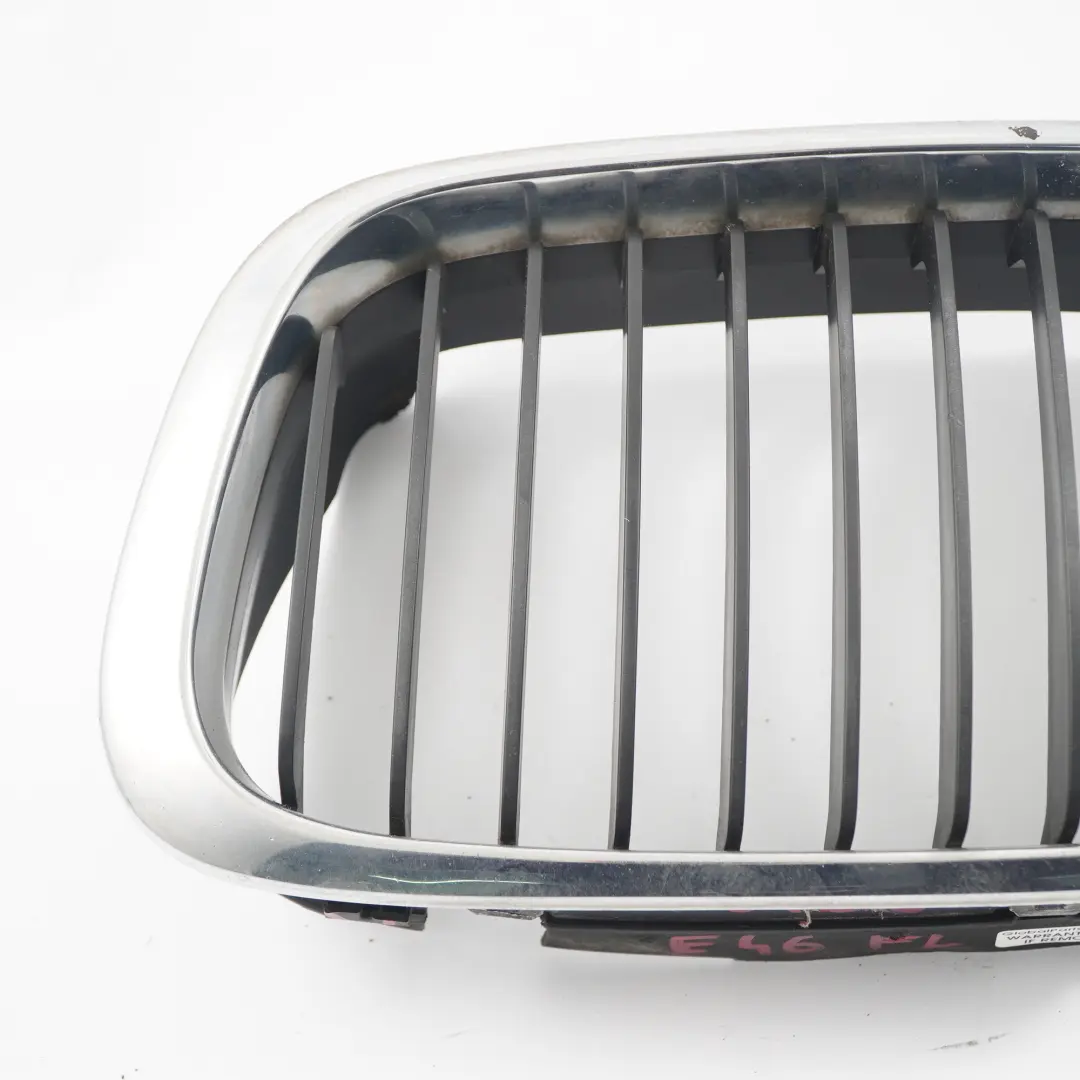 Front Bumper Centre Grille Left N/S Chrome to BMW 3 Series E46 with Part number 8208489 BMW 3 Series E46 Front Bumper Centre Grille Left N/S Chrome - SKU 8208489 - Part number 8208489