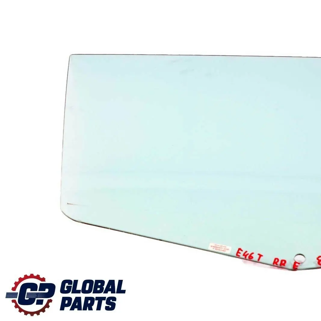 BMW E46 Touring Side Window Glass Green Door Rear Right O/S - SKU 8208998 - Part number 8208998