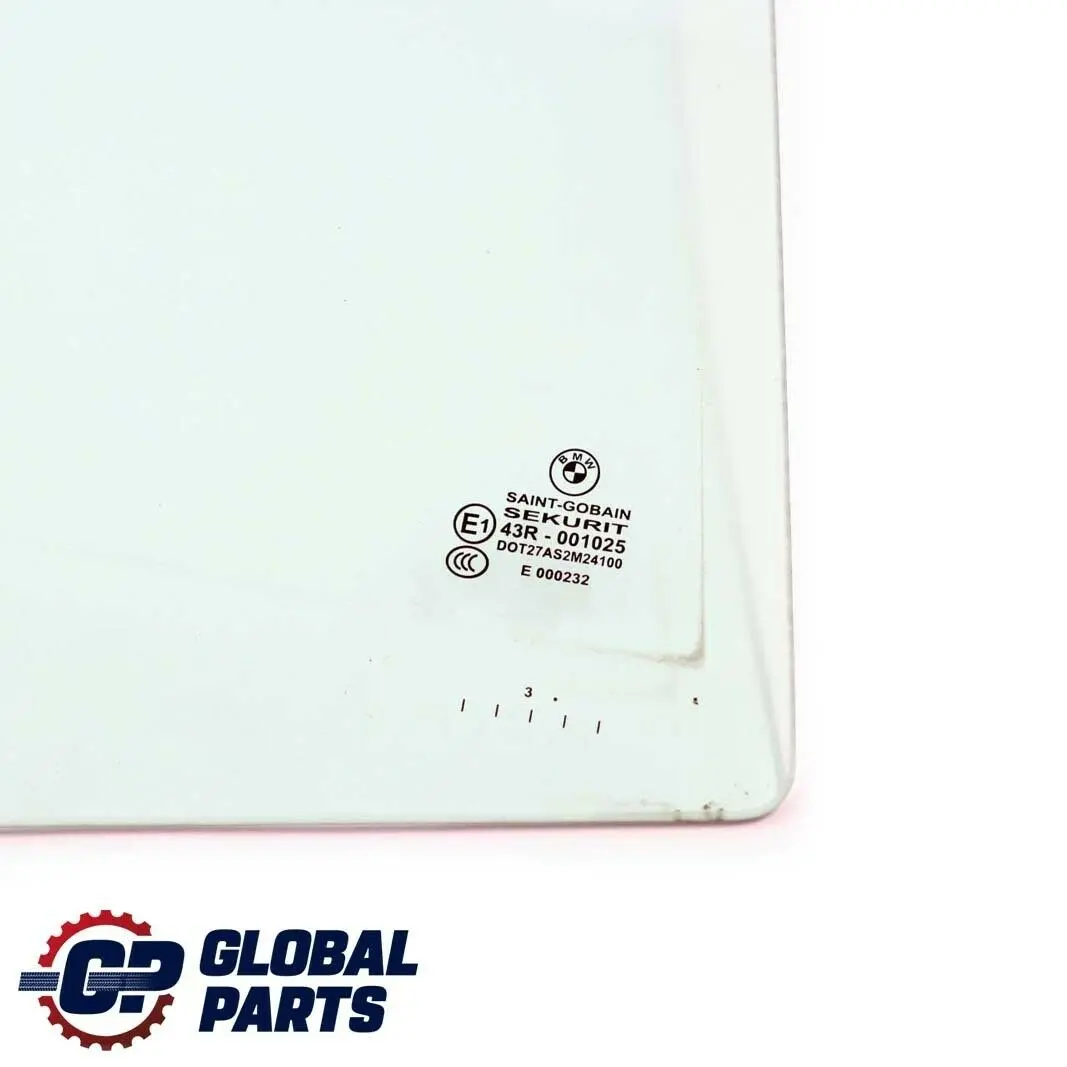 BMW E46 Touring Side Window Glass Green Door Rear Right O/S - SKU 8208998 - Part number 8208998