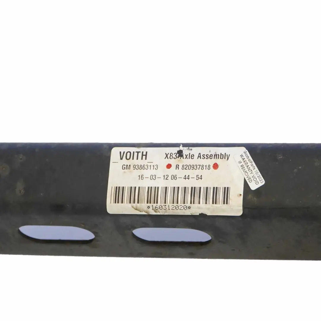 Axle Renault Trafic 2 Opel Vivaro A Suspension Support Assembly to Rear with Part number 820937818 Rear Axle Renault Trafic 2 Opel Vivaro A Suspension Support Assembly - SKU 820937818 - Part number 820937818