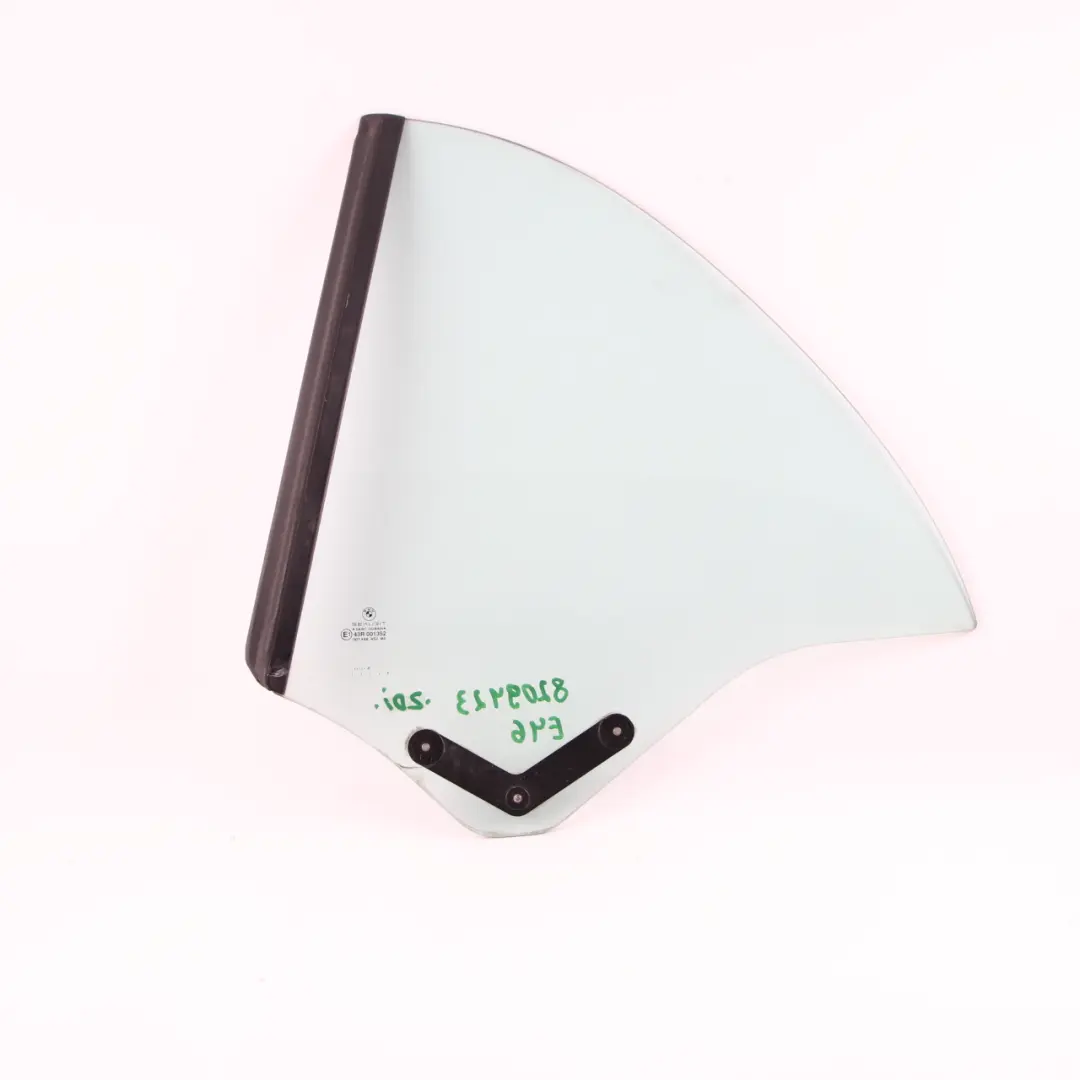BMW E46 Convertible Side Window Quarter Glass Green Rear Left N/S AS2 - SKU 8209423 - Part number 8209423