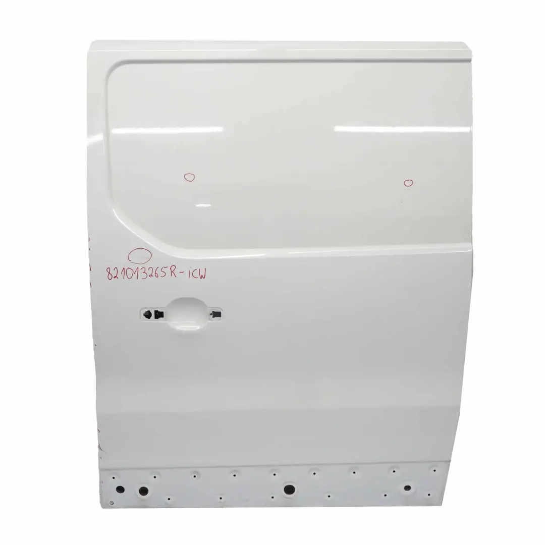 Renault Trafic III Sliding Door Rear Left N/S Side Door Ice White - 389 - SKU 821013265R-ICW - Part number 821013265R
