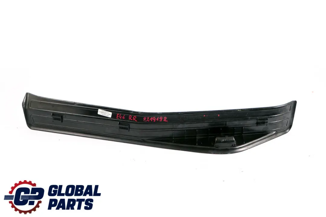 BMW 3 Series E46 Cover Strip Entrance Rear Right O/S Black 8196132 - SKU 8219192 - Part number 8219192