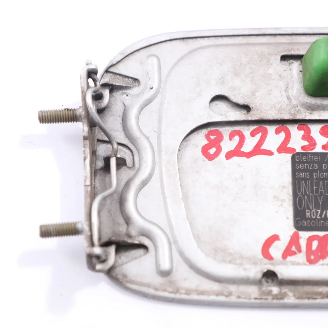 BMW E46 Coupé Cabrio Coperchio sportello carburante Titan Silver - 354 - SKU 8222391-TS - Numero di parte 8222391