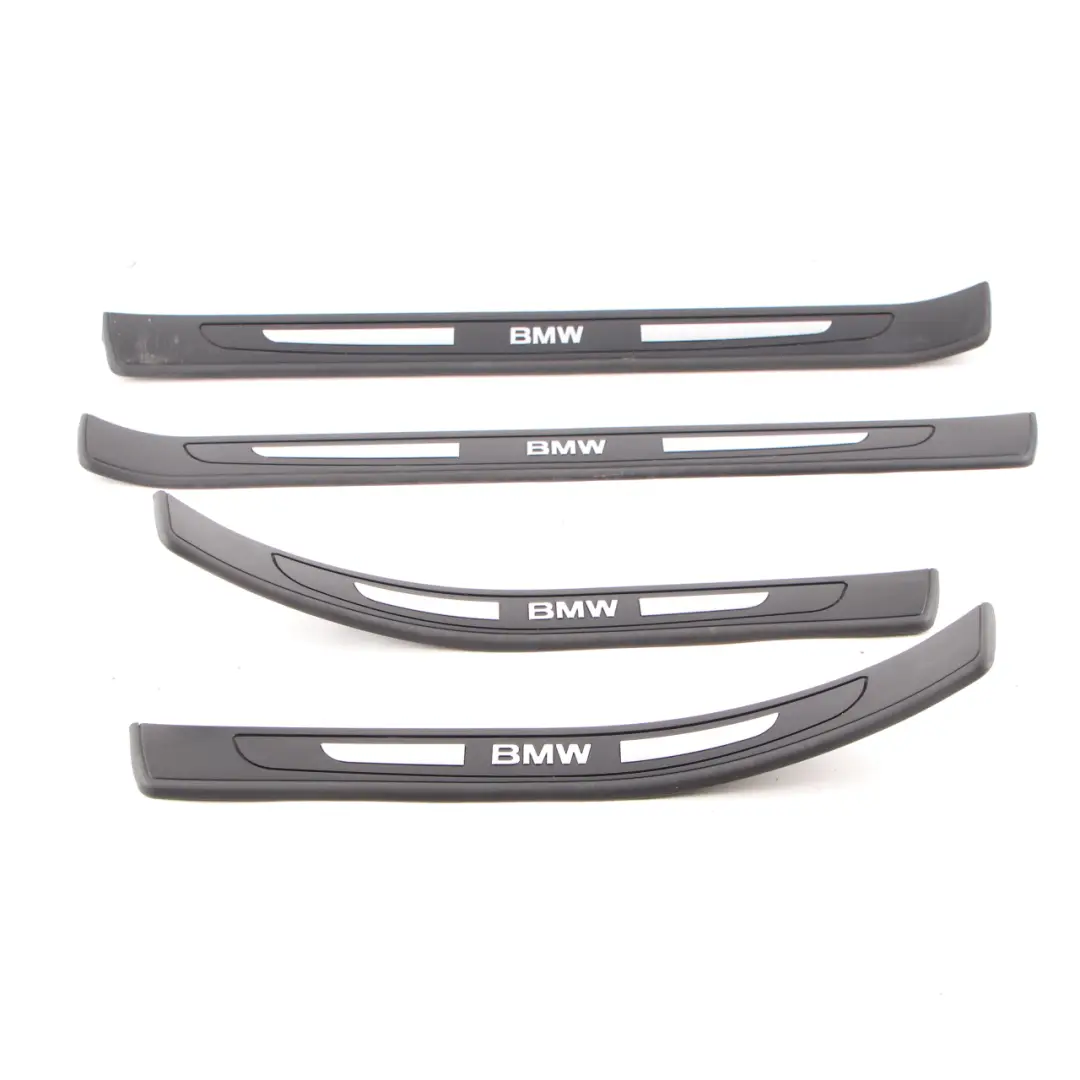Entrance Strip Door Panelling Cover Edge Trim Sill Set Black to BMW E65 with Part number 8223552 BMW E65 Entrance Strip Door Panelling Cover Edge Trim Sill Set Black - SKU 8223552-1 - Part number 8223552