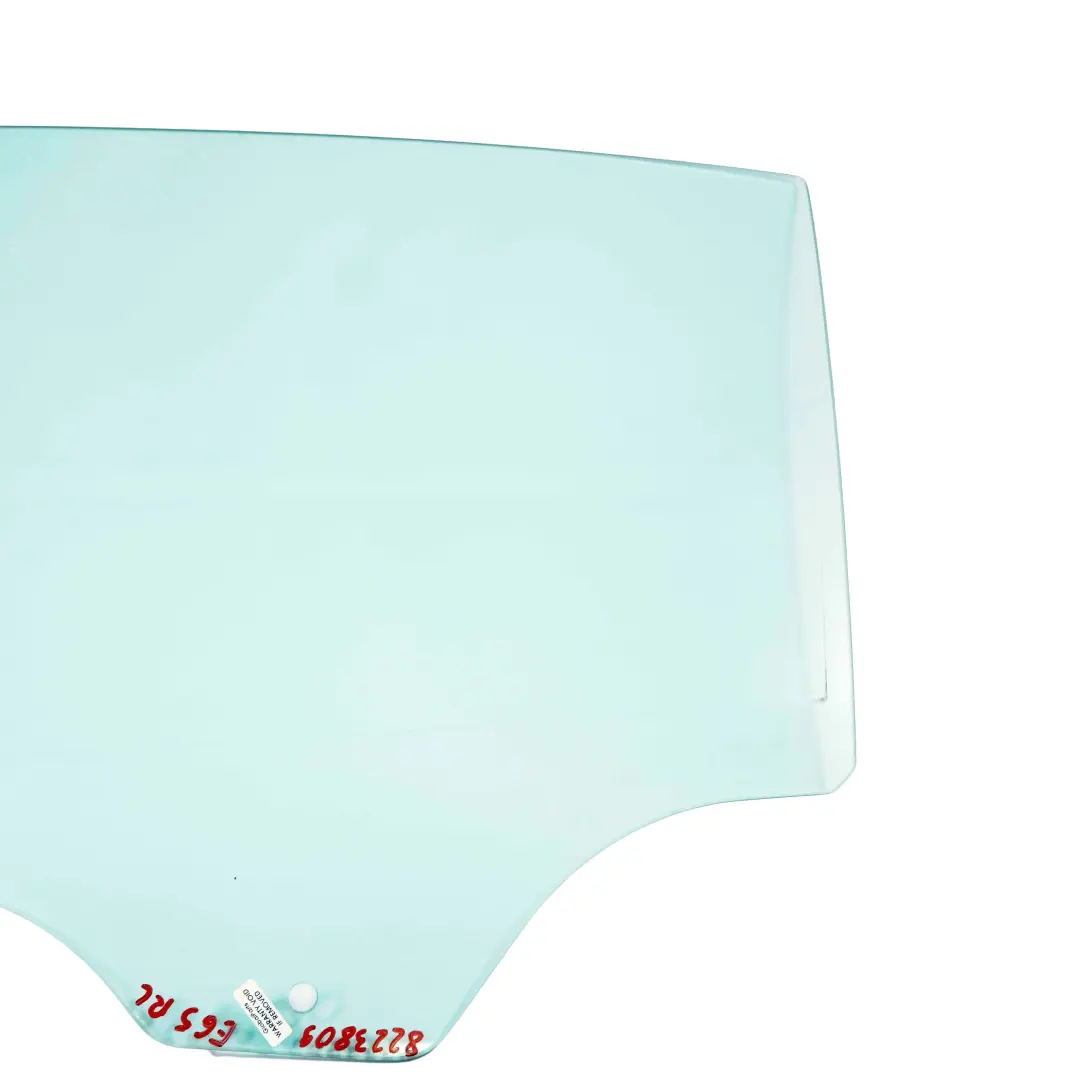 BMW 7 Series E65 E66 Rear Left N/S Window Glass Green AS2 - SKU 8223809 - Part number 8223809