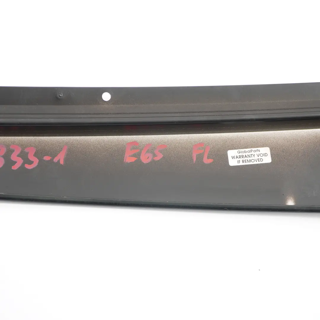 BMW E65 E66 Finisher Window Frame B-Pillar Front Left N/S Door Black - SKU 8223833-1 - Part number 8223833