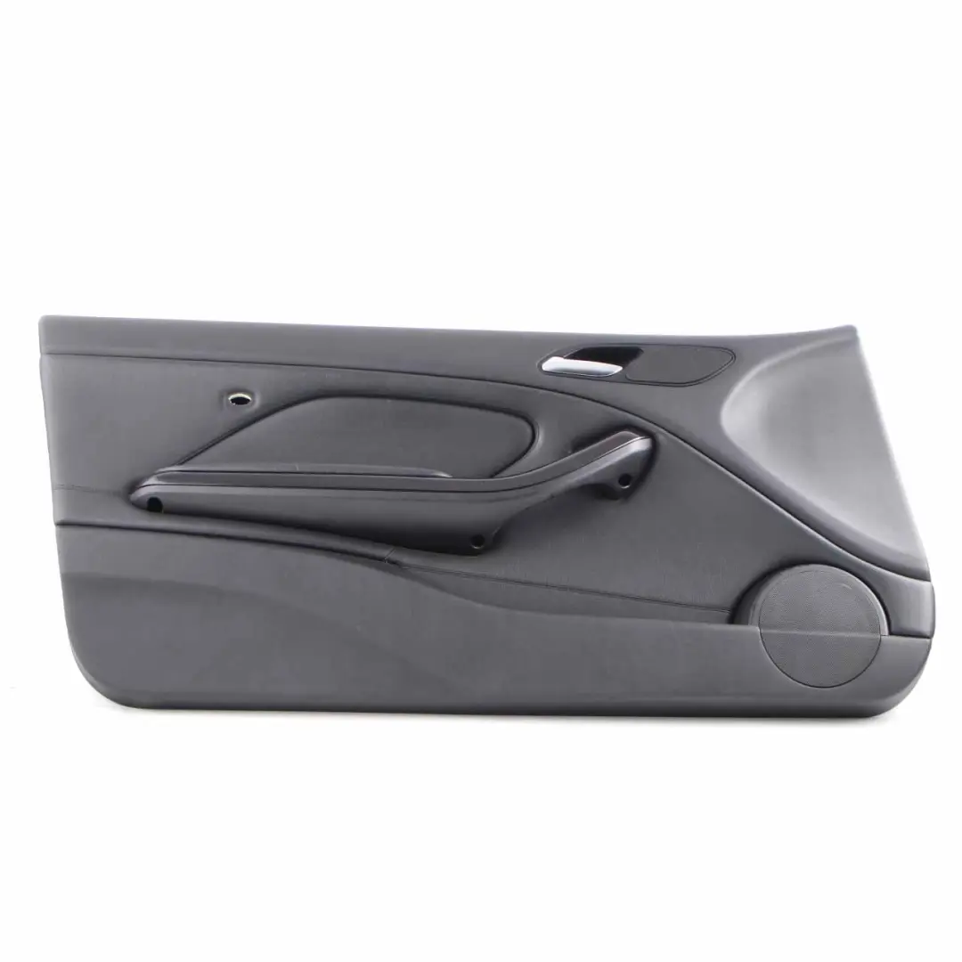 Reihe E46 Coupe Cabrio Türverkleidung Vorn Links Leder Montana Schwarz für BMW 3 mit Teilenummer 8224077 BMW 3 Reihe E46 Coupe Cabrio Türverkleidung Vorn Links Leder Montana Schwarz - SKU 8224077 - Teilenummer 8224077