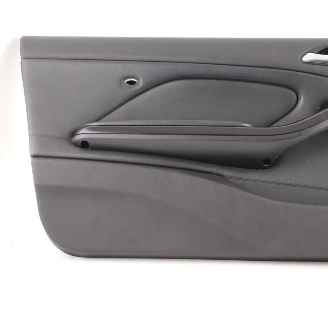 Front Left N/S Trim Panel Door Card Leather Montana to BMW 3 E46 Coupe Convertible with Part number 8224077 BMW 3 E46 Coupe Convertible Front Left N/S Trim Panel Door Card Leather Montana - SKU 8224077 - Part number 8224077