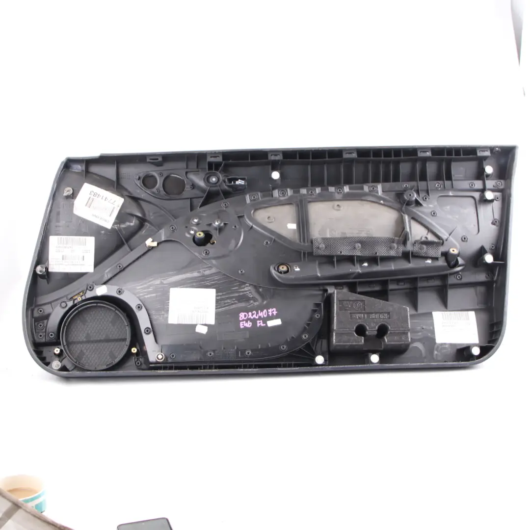 BMW 3 Reihe E46 Coupe Cabrio Türverkleidung Vorn Links Leder Montana Schwarz - SKU 8224077 - Teilenummer 8224077