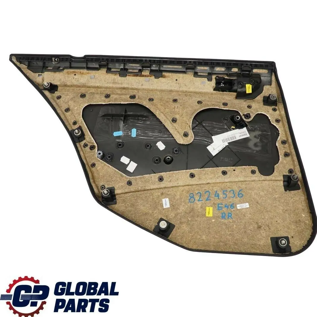 Boczek tapicerka drzwi prawy tył skóra do BMW E46 o numerze 8224536 BMW E46 Boczek tapicerka drzwi prawy tył skóra - SKU 8224536 - Numer Części 8224536