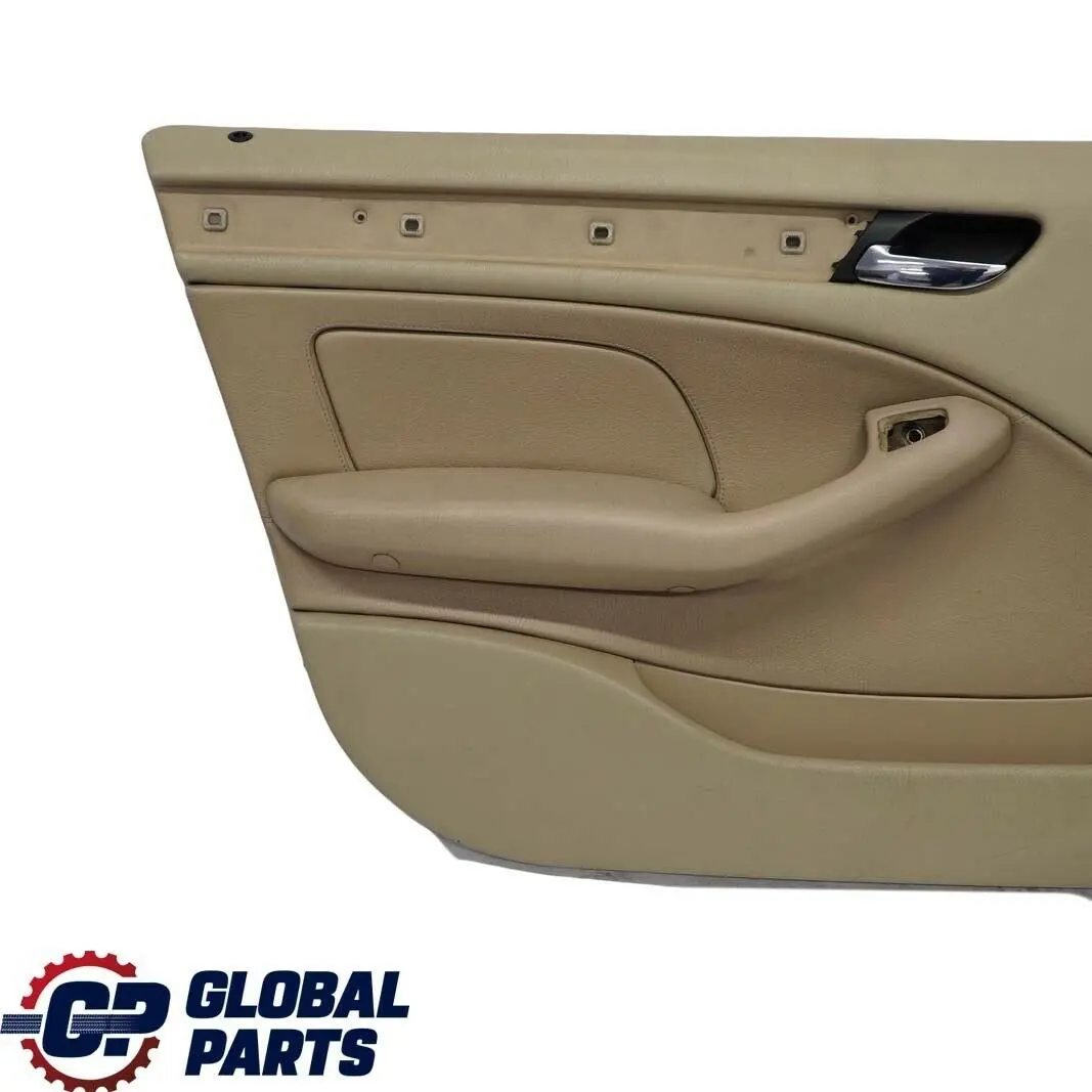 Front Left N/S Trim Panel Door Card Leather Beige to BMW 3 E46 Saloon Touring with Part number 8224599 BMW 3 E46 Saloon Touring Front Left N/S Trim Panel Door Card Leather Beige - SKU 8224599 - Part number 8224599