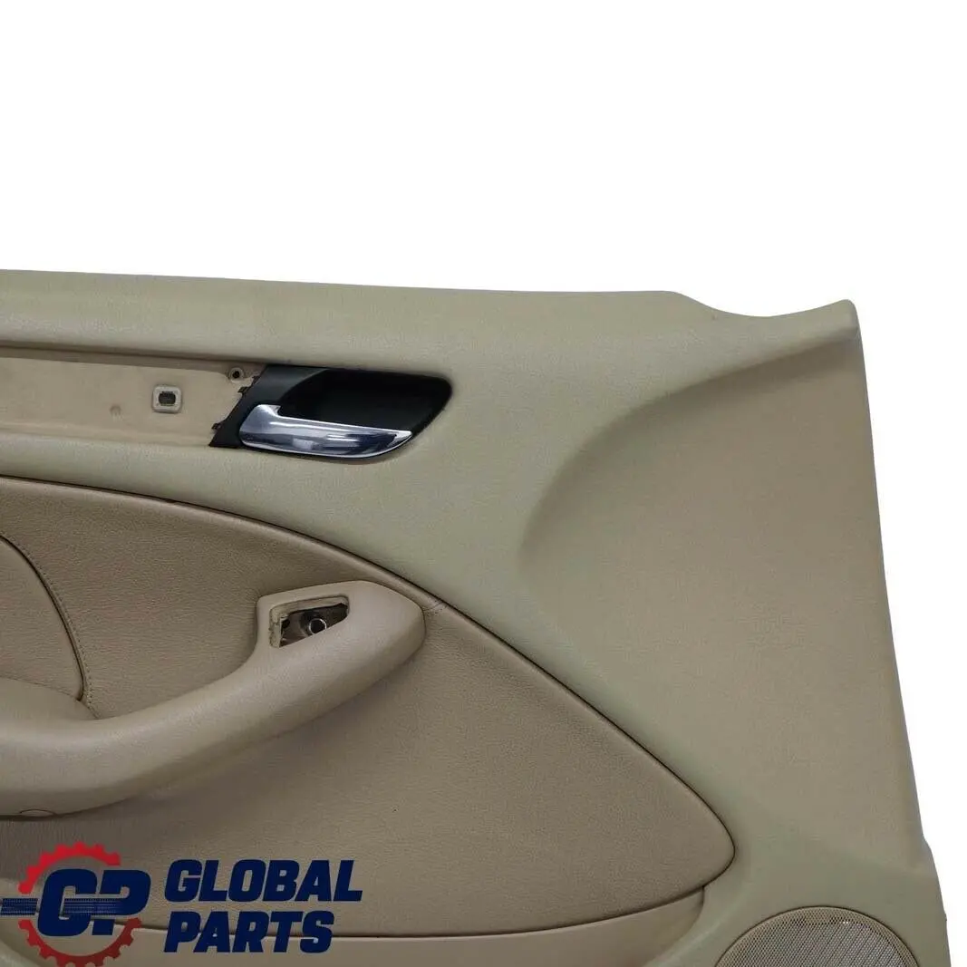 BMW 3 E46 Saloon Touring Front Left N/S Trim Panel Door Card Leather Beige - SKU 8224599 - Part number 8224599