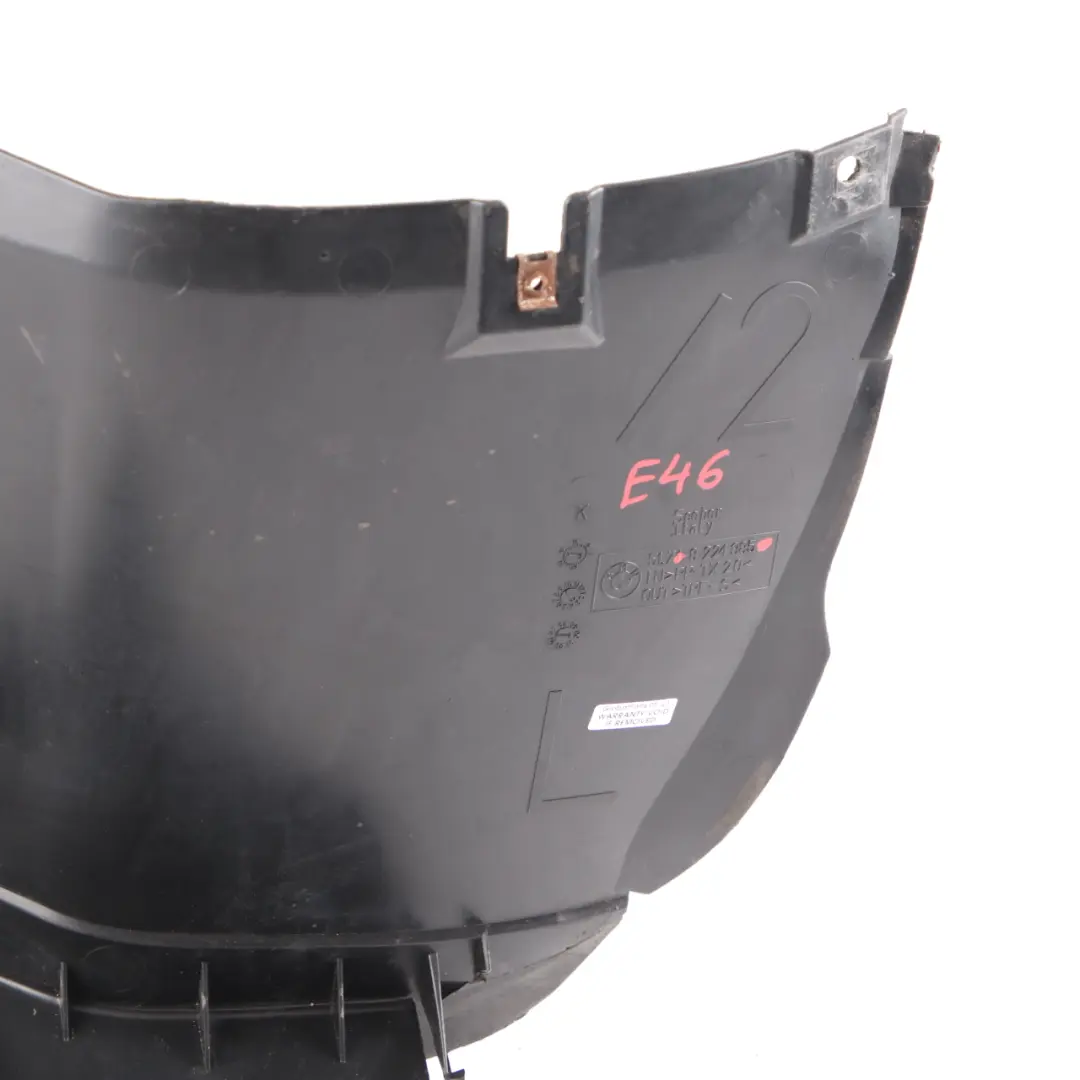 Arch Front Left N/S Housing Cover Trim to BMW E46 Coupe Convertible Wheel with Part number 8224985 BMW E46 Coupe Convertible Wheel Arch Front Left N/S Housing Cover Trim - SKU 8224985 - Part number 8224985