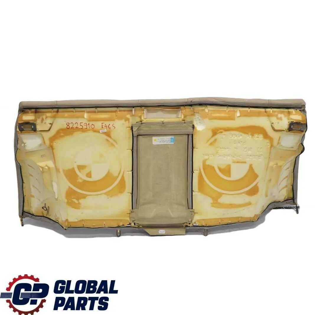 BMW 3 E46 Saloon Rear Seat Back Backrest Cover Leather Montana Light Beige - SKU 8225910 - Part number 8225910