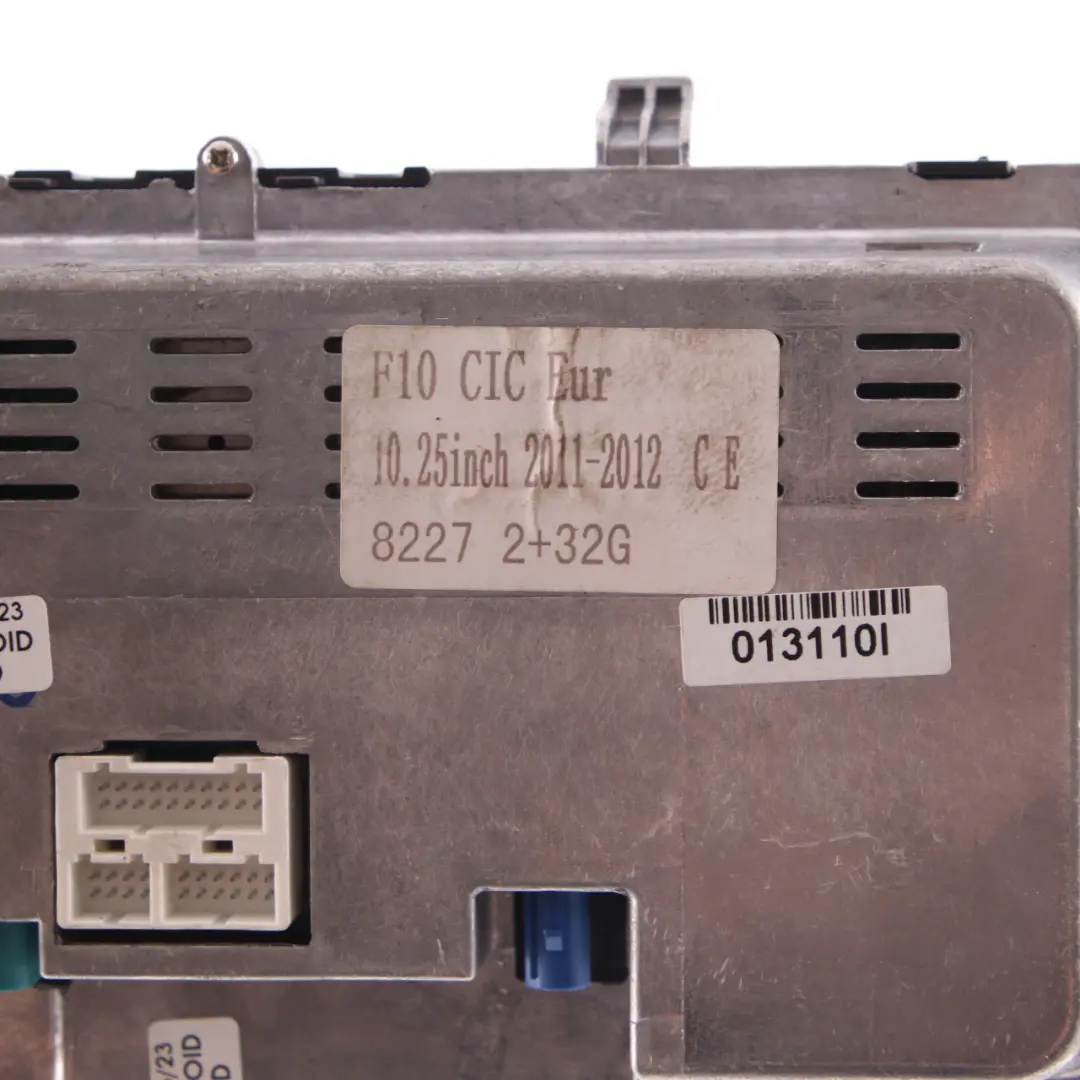  On-Board Screen BMW F10 F11 CIC Central Information Display Monitor 10,25" - SKU 8227 2+32G - Part number 8227 2+32G