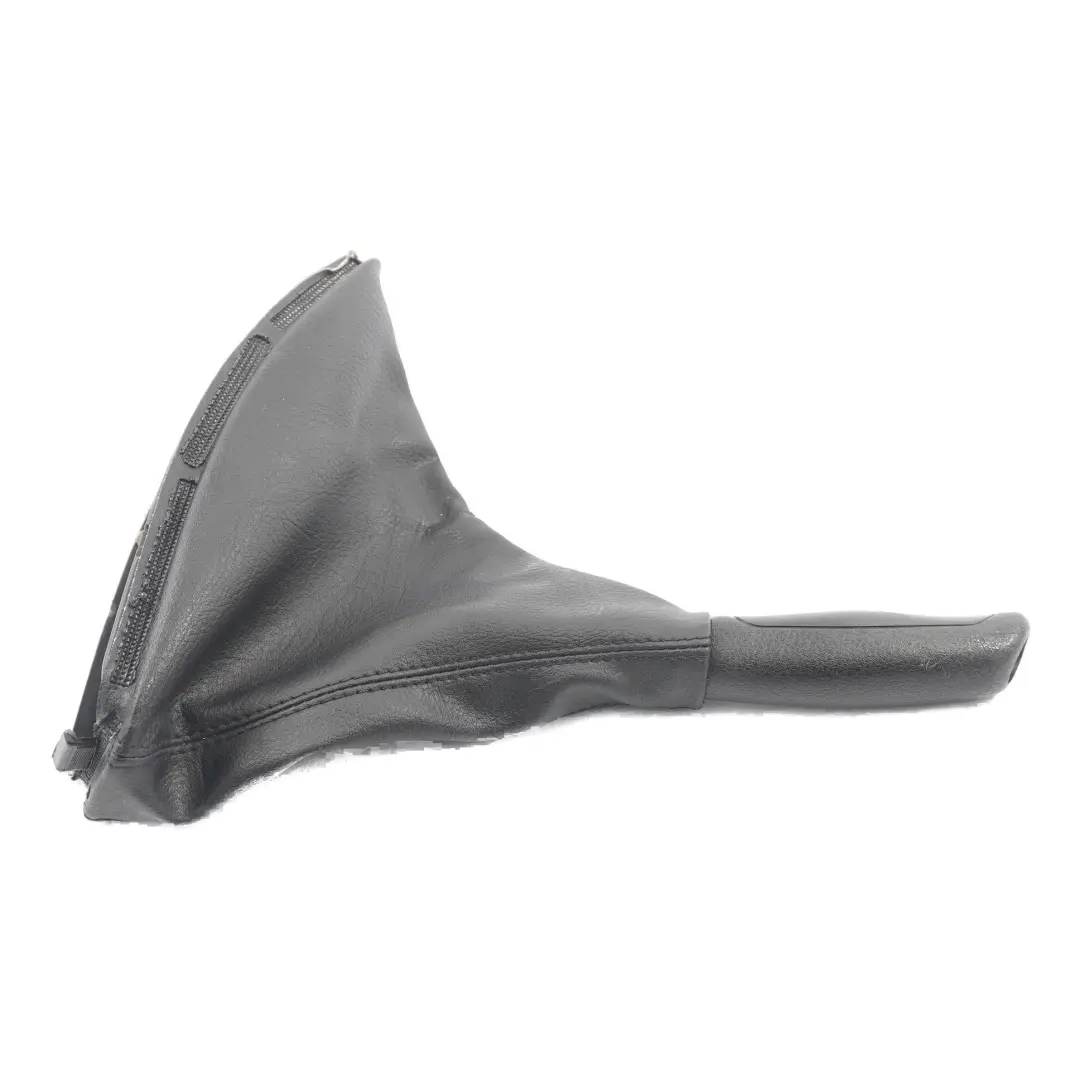 BMW E46 Leather Handbrake Lever Cover Black Trim Panel - SKU 8227928 - Part number 8227928