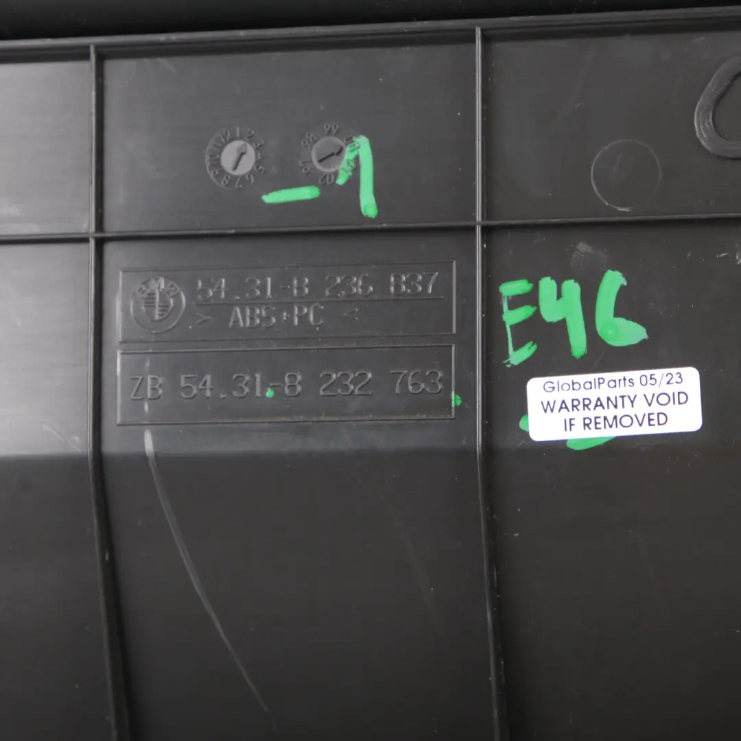 Folding Top Roof Compartment Storage Box 8236837 to BMW E46 Cabrio Convertible with Part number 8232763 BMW E46 Cabrio Convertible Folding Top Roof Compartment Storage Box 8236837 - SKU 8232763-1 - Part number 8232763