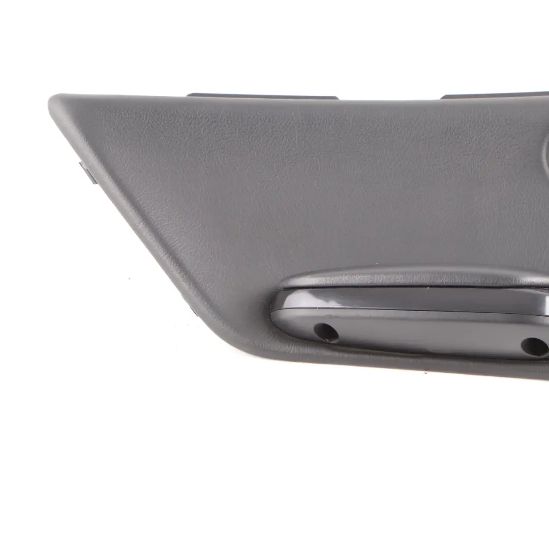 Left N/S Lateral Trim Panel Card Insert Leather Black to BMW E46 Convertible Rear with Part number 8233333 BMW E46 Convertible Rear Left N/S Lateral Trim Panel Card Insert Leather Black - SKU 8233333 - Part number 8233333