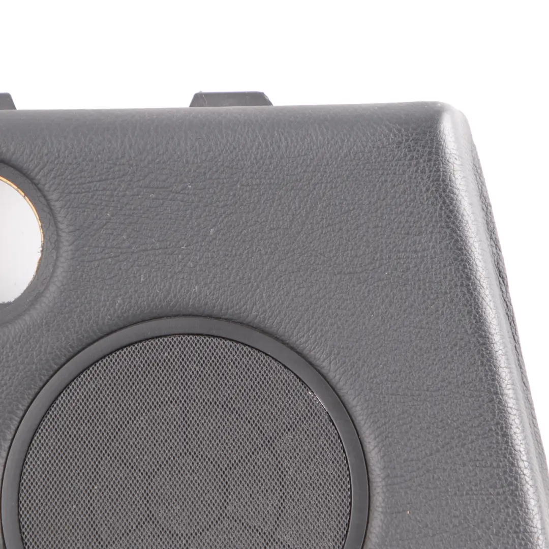 Left N/S Lateral Trim Panel Card Insert Leather Black to BMW E46 Convertible Rear with Part number 8233333 BMW E46 Convertible Rear Left N/S Lateral Trim Panel Card Insert Leather Black - SKU 8233333 - Part number 8233333