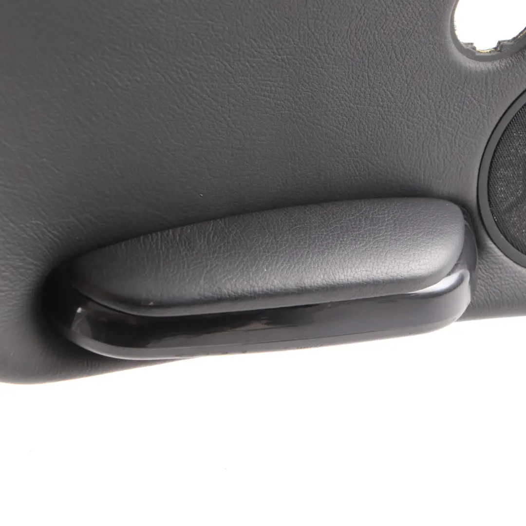 Left N/S Lateral Trim Panel Card Insert Leather Black to BMW E46 Convertible Rear with Part number 8233333 BMW E46 Convertible Rear Left N/S Lateral Trim Panel Card Insert Leather Black - SKU 8233333 - Part number 8233333