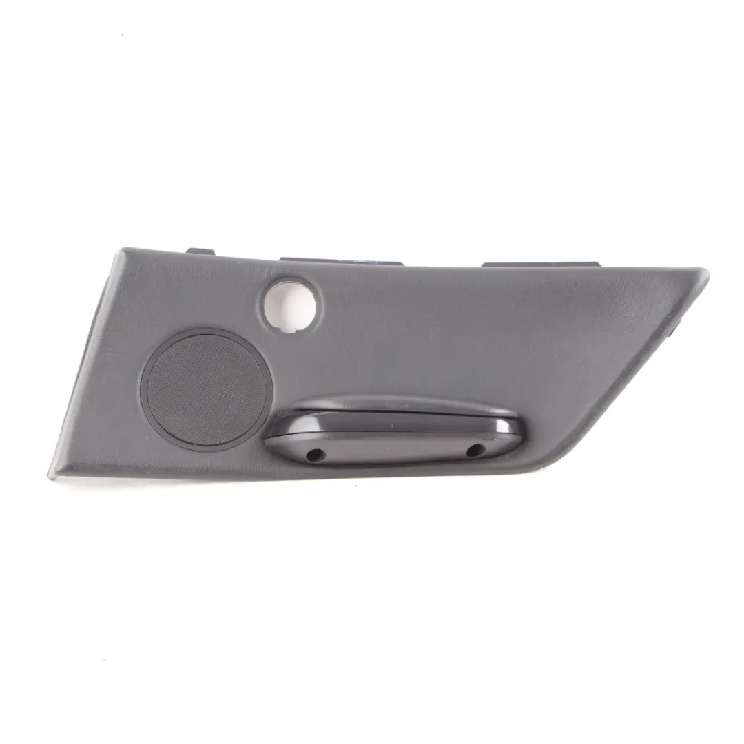 BMW E46 Convertible Rear Right O/S Lateral Trim Panel Card Insert Leather Black - SKU 8233334 - Part number 8233334