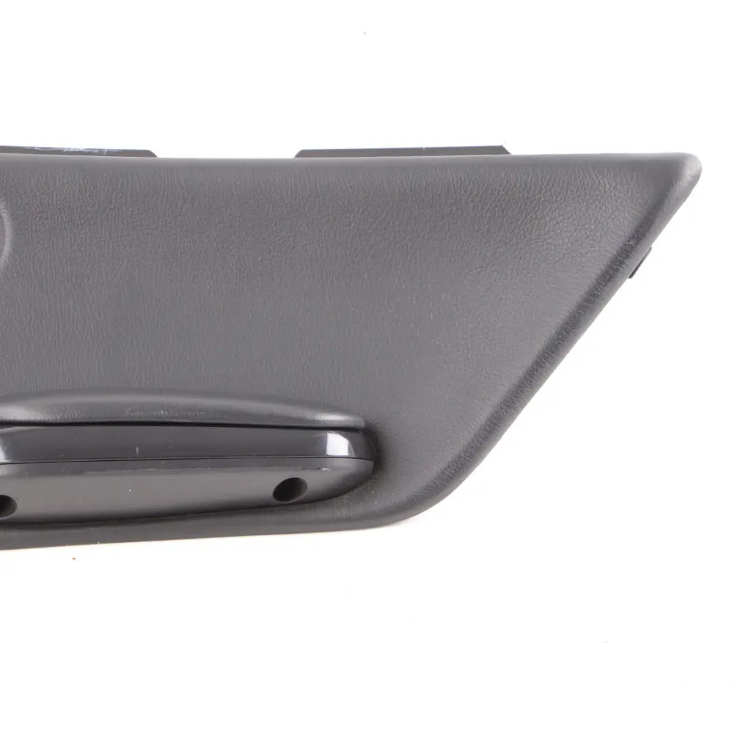 BMW E46 Convertible Rear Right O/S Lateral Trim Panel Card Insert Leather Black - SKU 8233334 - Part number 8233334