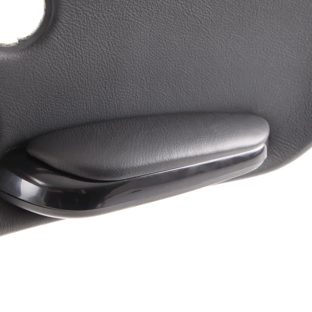 Right O/S Lateral Trim Panel Card Insert Leather Black to BMW E46 Convertible Rear with Part number 8233334 BMW E46 Convertible Rear Right O/S Lateral Trim Panel Card Insert Leather Black - SKU 8233334 - Part number 8233334