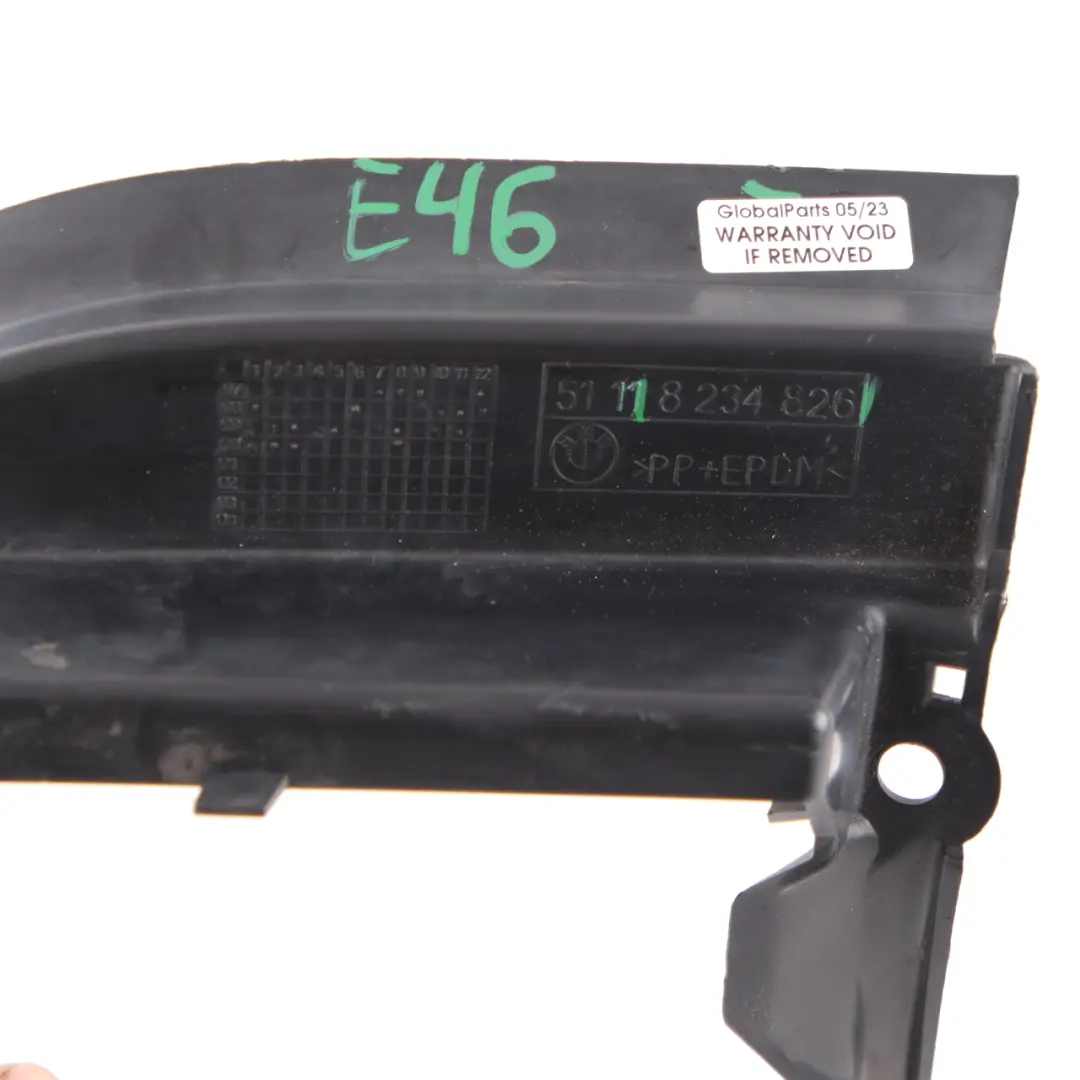  Front Bumper Cover BMW E46 Coupe Cabrio Right O/S Fog Light Holder Bracket Cover - SKU 8234826 - Part number 8234826