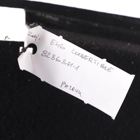 Kofferraum Kofferraum Gepäckraum Bodenplatte Matte für BMW E46 Cabrio mit Teilenummer 8236311 BMW E46 Cabrio Kofferraum Kofferraum Gepäckraum Bodenplatte Matte - SKU 8236311-1 - Teilenummer 8236311