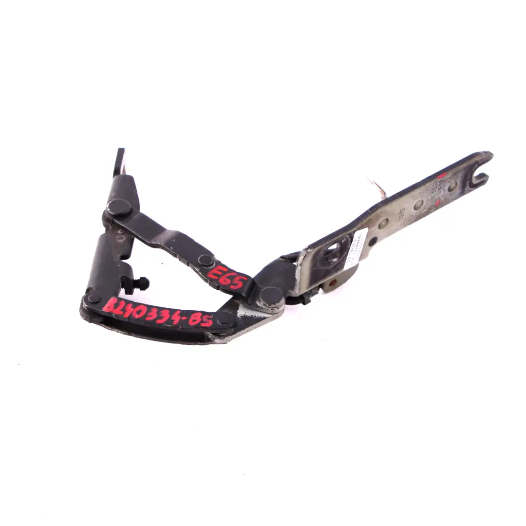 BMW 7 Series E65 Engine Hood Bonnet Right O/S Hinge Black Sapphire 475 - SKU 8240334-BS - Part number 8240334