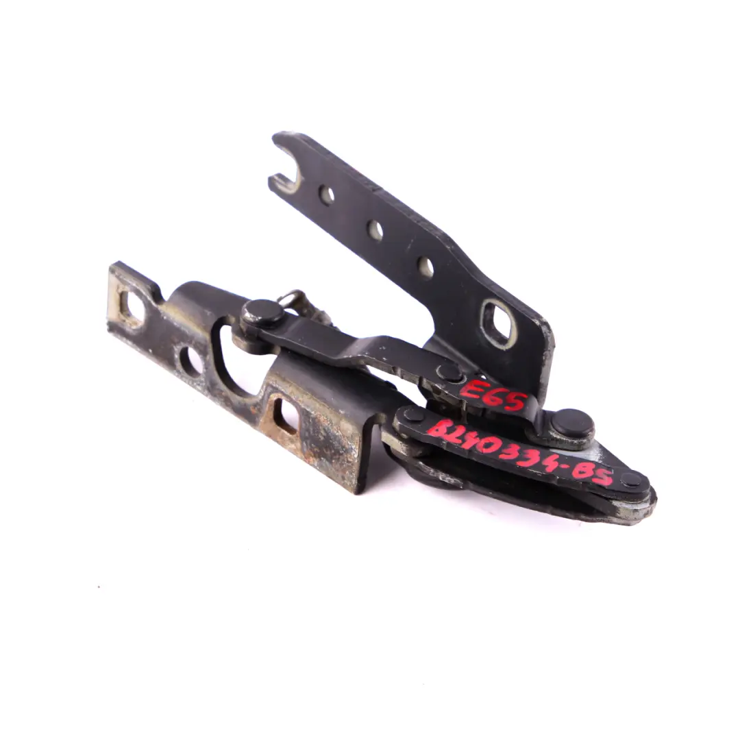 Scharnier Frontklappe Rechts Black Sapphire Schwarz 475 für BMW E65 mit Teilenummer 8240334 BMW E65 Scharnier Frontklappe Rechts Black Sapphire Schwarz 475 - SKU 8240334-BS - Teilenummer 8240334