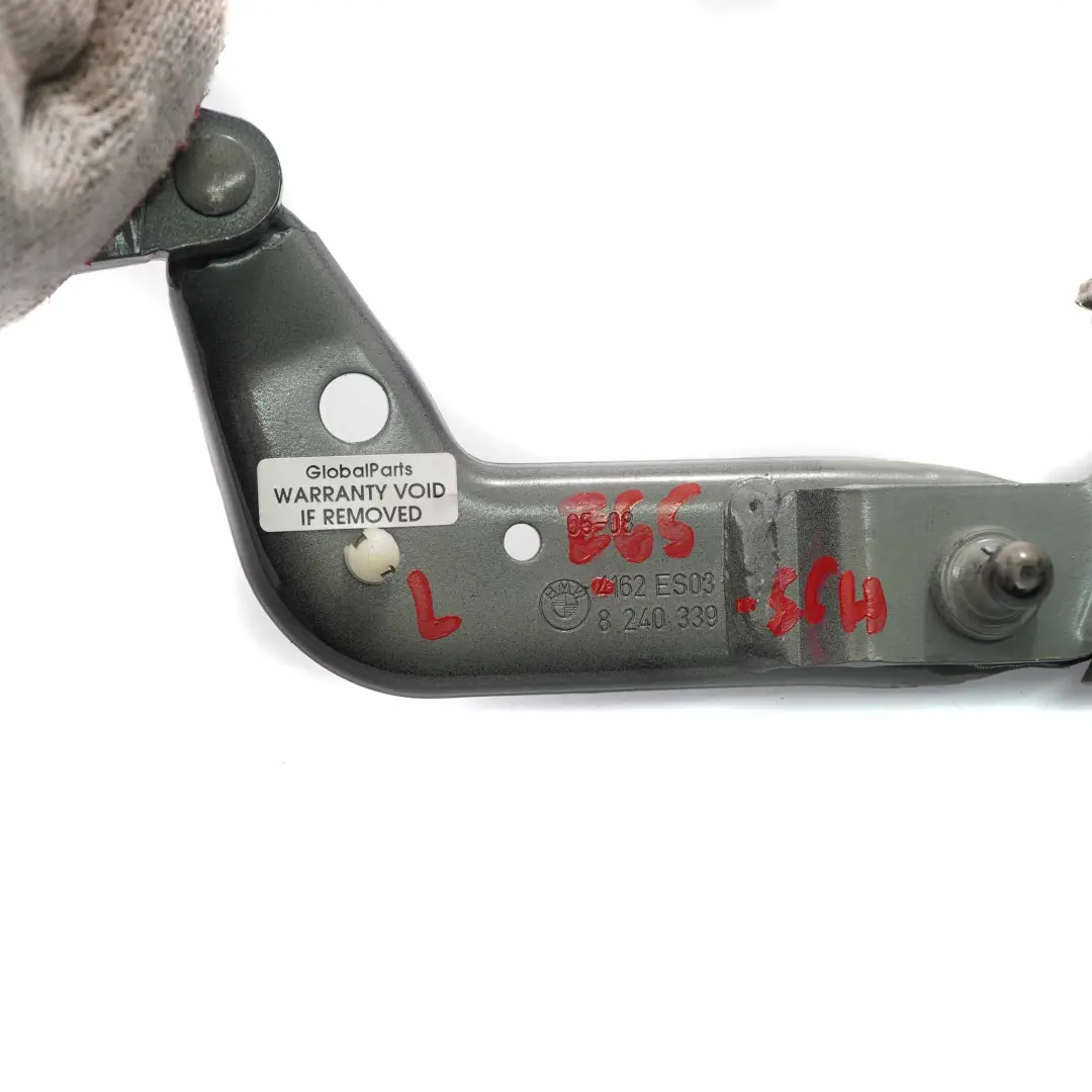 BMW E65 E66 Tailgate Hinge Left N/S Boot Trunk Lid Schwarz 2 Black - 668 - SKU 8240339-SCH - Part number 8240339